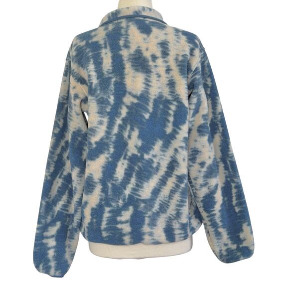 PATAGONIA Synchilla Snap-T Fleece Pullover Mighty Mycelium Wavy Blue Tie Dye M - Picture 7 of 11